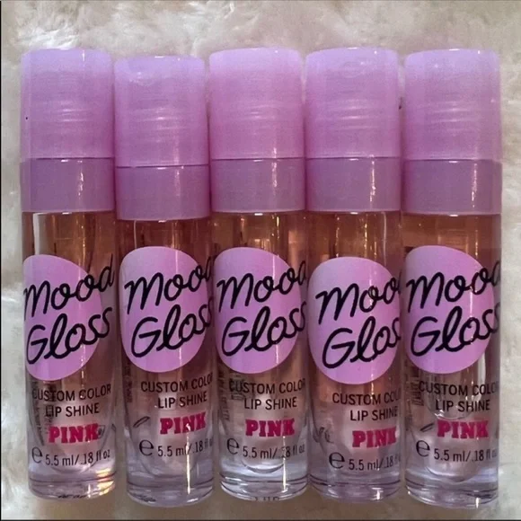 Sold✨HP✨Pink VS 5pc Mood Gloss Lip Shine - Picture 2 of 2